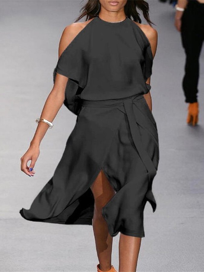 Airrys™ Women's Sexy Slit Off-Shoulder Dress