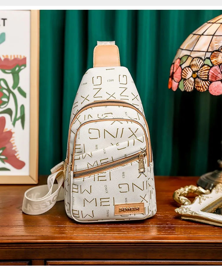 Women's Chest Bag Fashion Letters New Printed Crossbody Bag