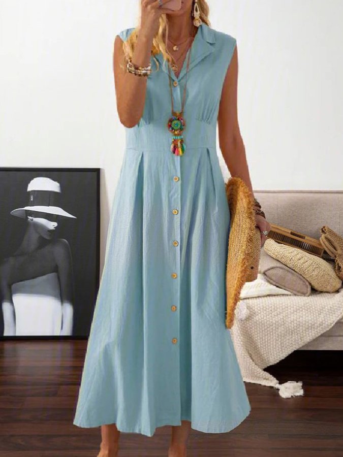 Airrys™ Vintage Cotton And Linen Dress