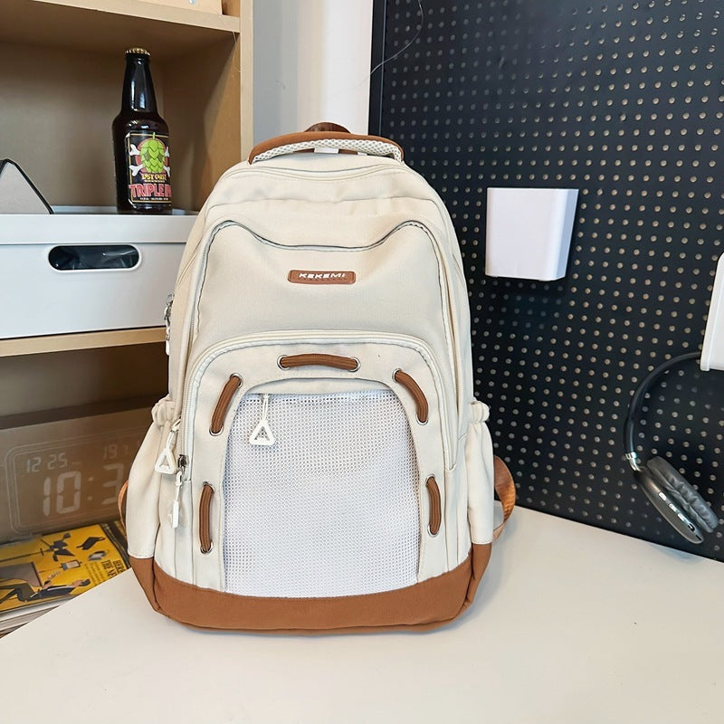 Schoolbag Female Fresh Primary And Secondary School Student Backpack Large Capacity Couple Casual Travel Bag