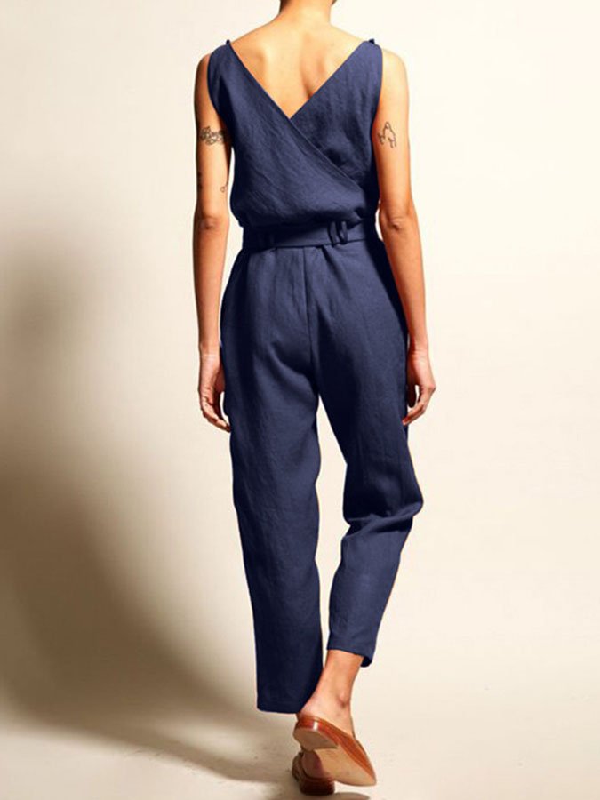 Airrys™ Solid Color Casual One Piece Pants