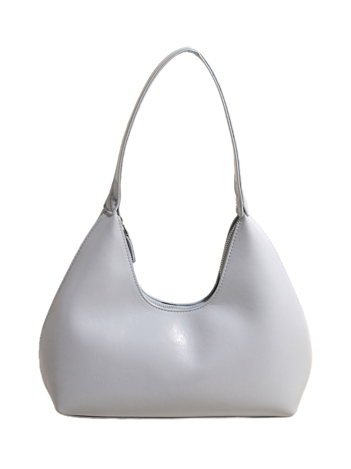 PU Leather Shoulder Bag with Zip