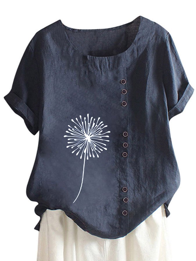 Airrys™ Fashion Print Short Sleeve Top