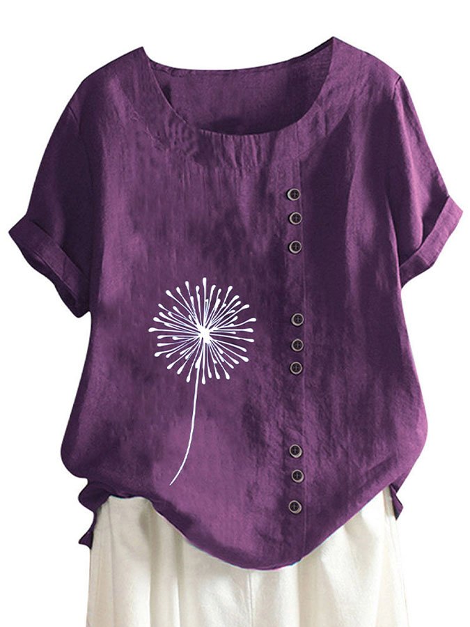 Airrys™ Fashion Print Short Sleeve Top