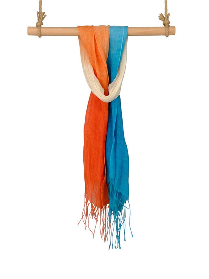 Airrys™ Women's Gradient Fringed Linen Scarf