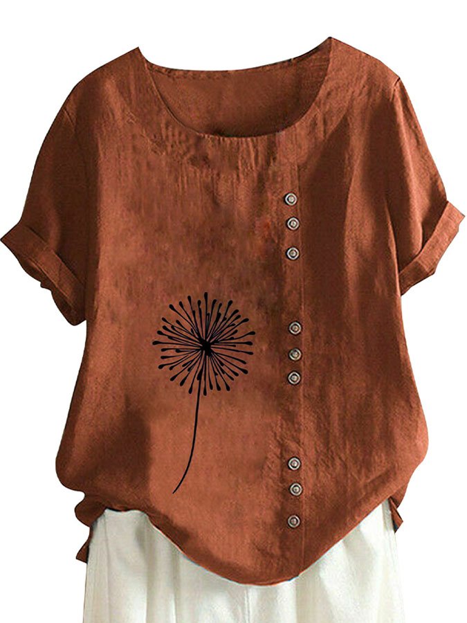 Airrys™ Fashion Print Short Sleeve Top