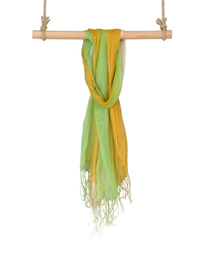 Airrys™ Women's Gradient Fringed Linen Scarf