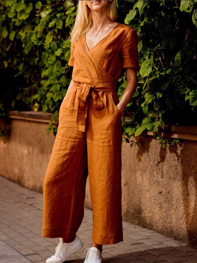 Airrys™ Solid Color Casual Jumpsuit
