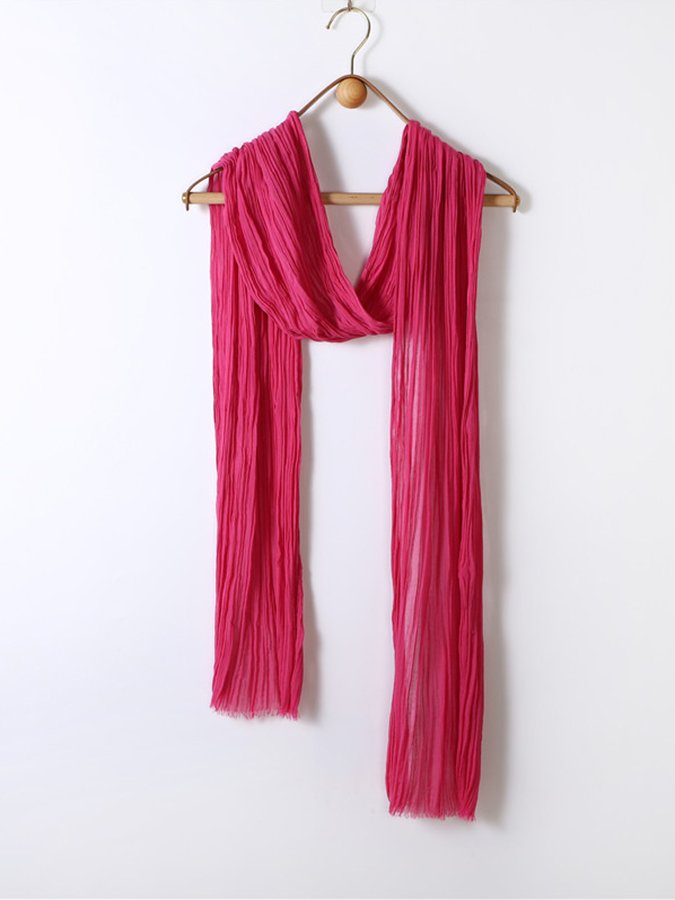 Airrys™ Women's Washed Crinkled Cotton And Linen Scarf