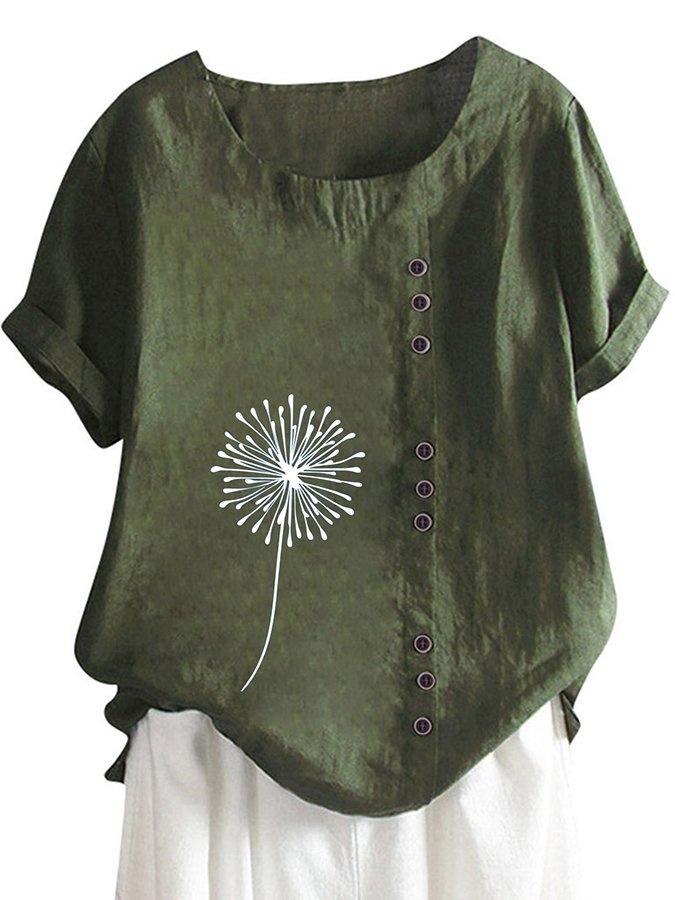 Airrys™ Fashion Print Short Sleeve Top