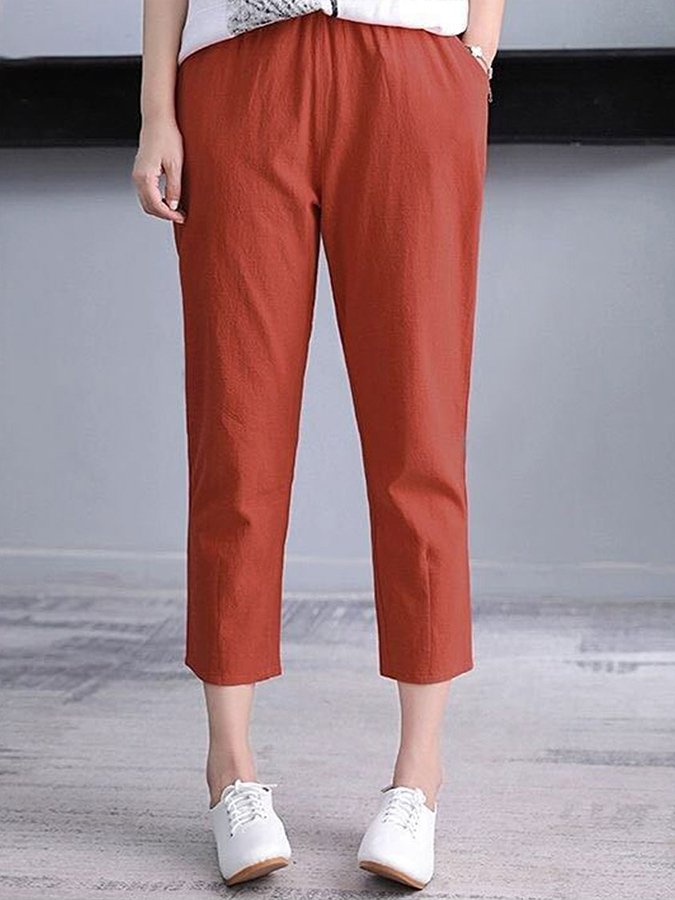 Airrys™ Women's Solid Color Cotton Linen Comfortable Casual Pants