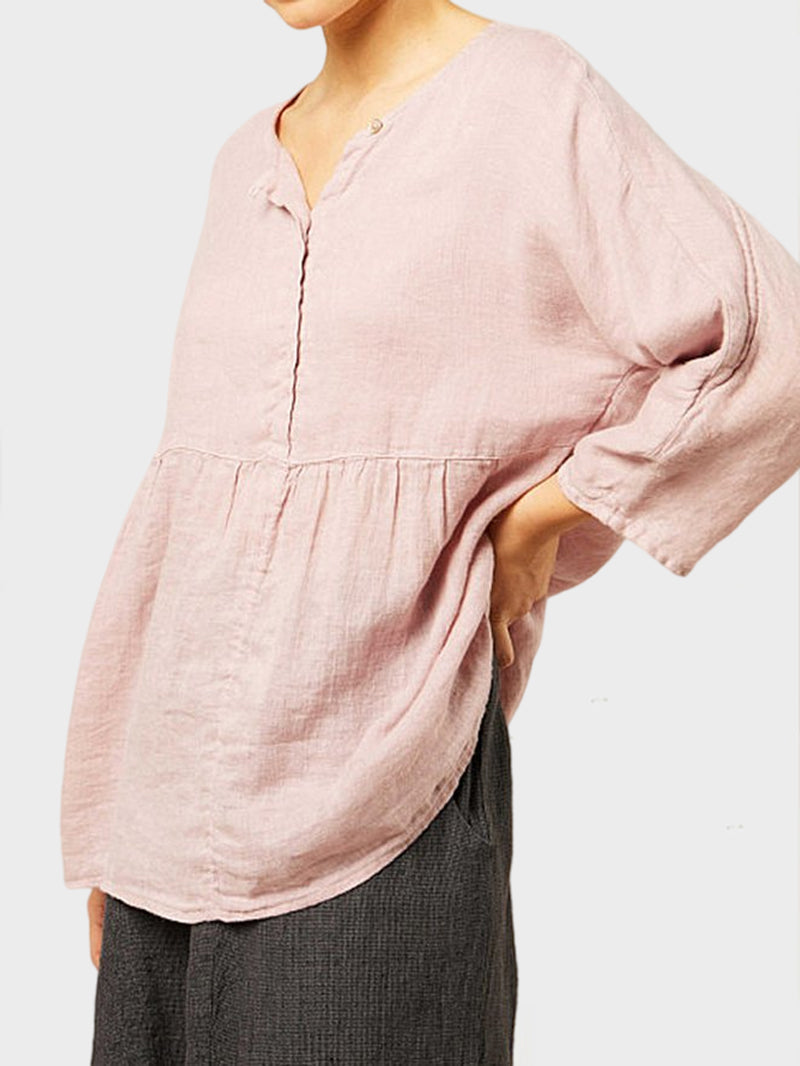 Solid Casual Long Sleeve Blouse