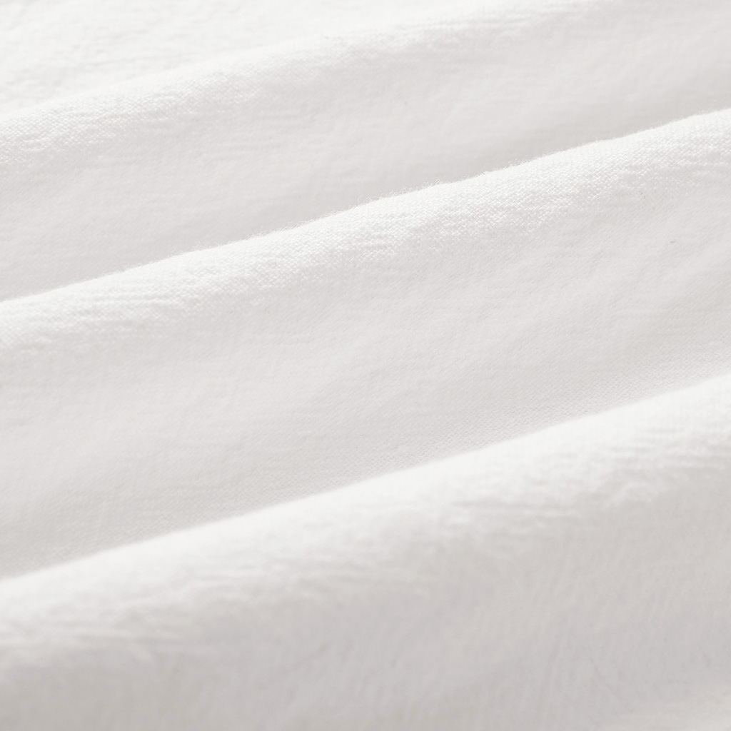 V-neck linen short-sleeved blouse