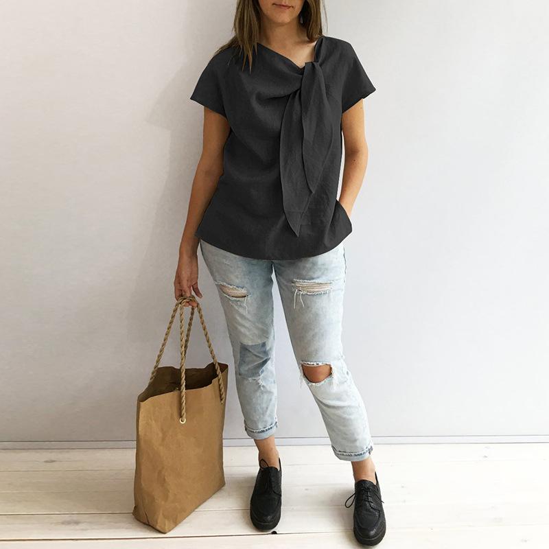 Vintage Tie Collar Blouse