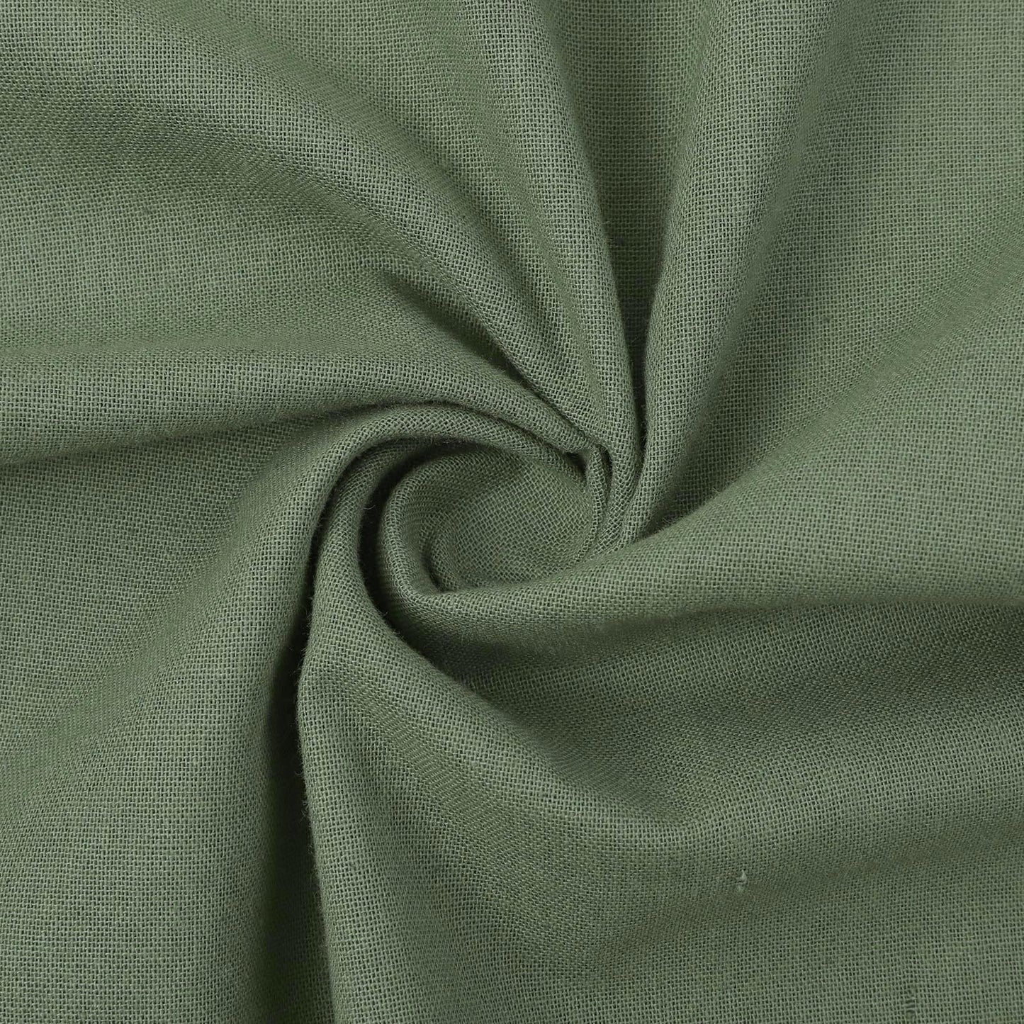 Women's solid color casual short-sleeved mid-length cotton linen shirt jumpsuit