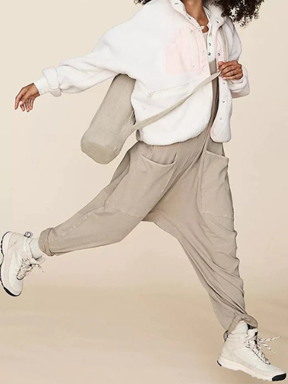 Women's Pocket Suspenders Jumpsuit