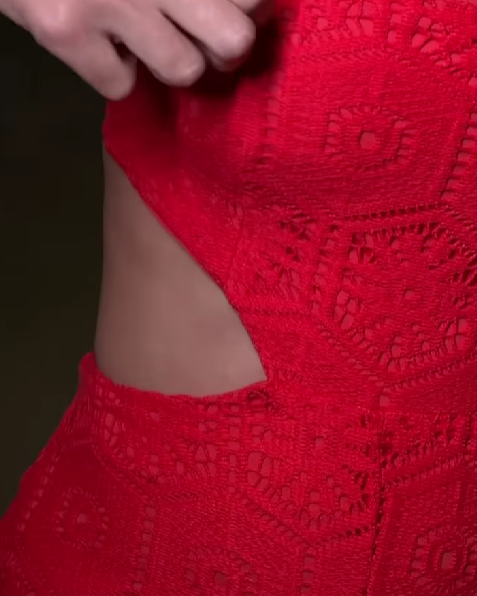 Tube Top Cutout Lace-up Jumpsuit